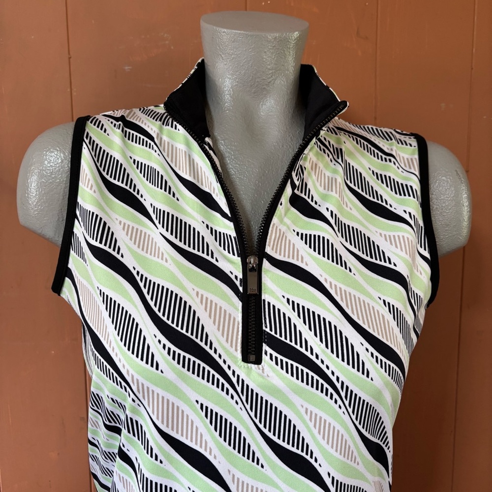 TAIL Quarter Zip Mock Neck Sleeveless Golf Top S - Picture 4 of 11